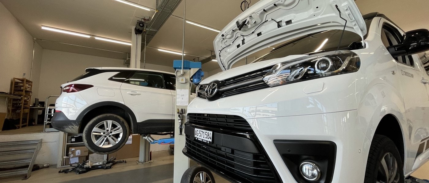 Werkstatt der Garage Tinner AG in Baden